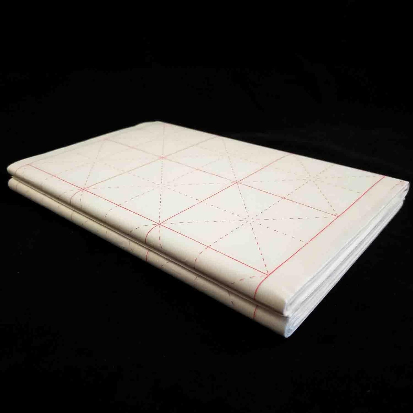 KYMY Chinese Japanese Calligraphy Paper with Grids, Sumi Paper/Rice Paper for Writing Painting Practice Students Beginning, Chinese Brush Ink Xuan Paper 100 Sheets (10 cm(3.9") /Grid)