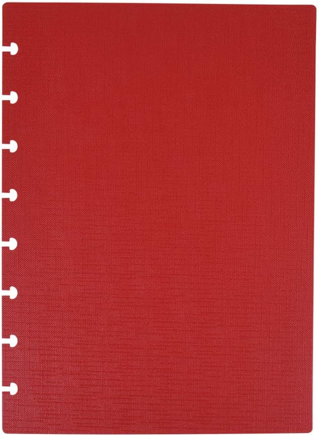 Talia Discbound Notebooks, Planner, Customizable, (Chili Oil w/Chili Oil Discs, Junior (5.5in x 8.5in))