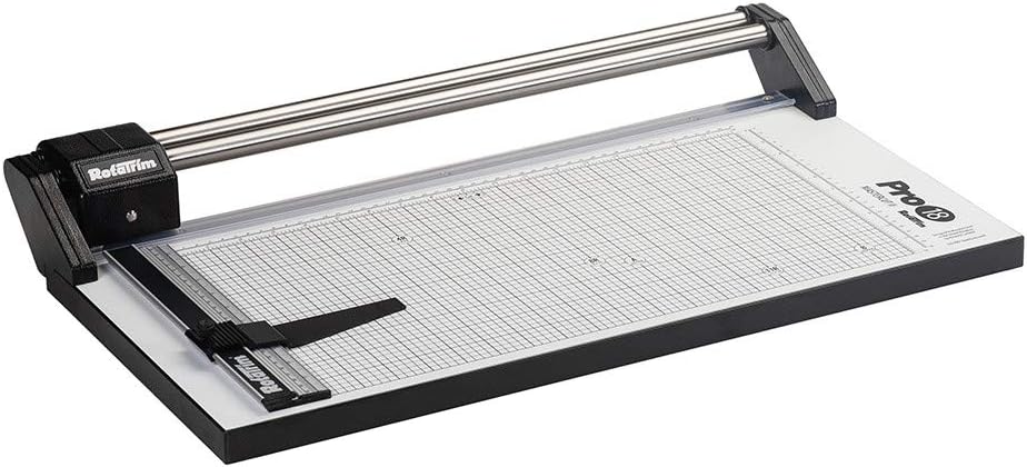 Rotatrim Pro 18 Inch Cut Professional Paper Cutter/Trimmer Precision Rotary Trimmer with Self-Sharpening Precision Steel Blades & Twin Stainless Steel Guide Rails (RCPRO18i)