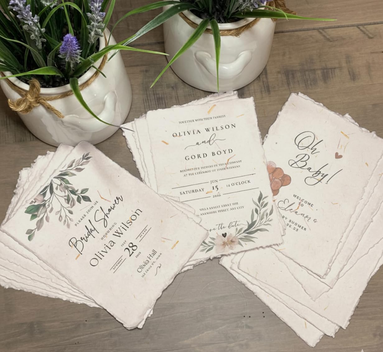 Wanderings A4 Handmade Paper with Deckled Edge and Embedded Straw - 8.3" x 11.7", 150 GSM, 50 Sheets Textured Paper - Perfect for Light Watercolor, Drawing, Writing, Printing & Mixed Media