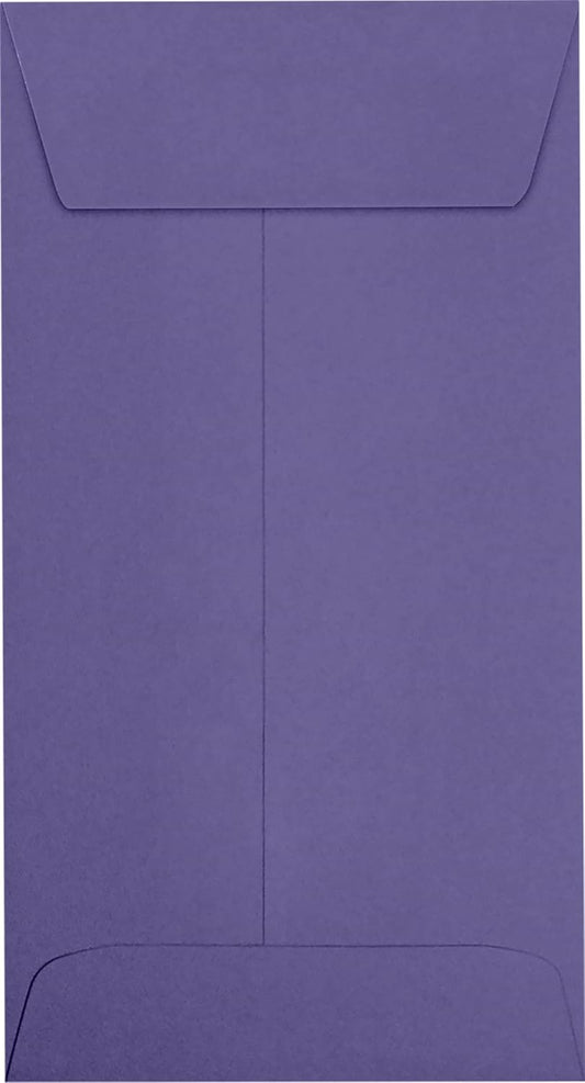 LUXPaper #7 Coin Envelopes | Peel & Press | 3 1/2" x 6 1/2" | Wisteria Purple | 80lb. Text | 50 Qty