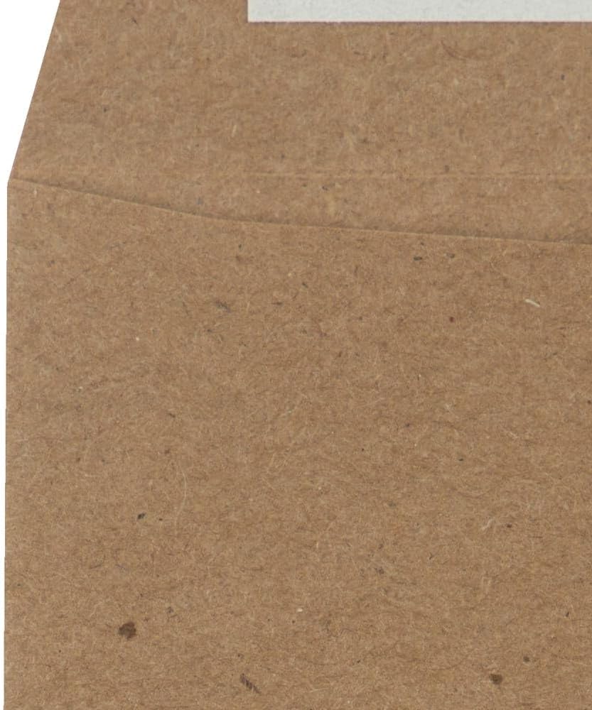LUXPaper #7 Coin Envelopes | Peel & Press | 3 1/2" x 6 1/2" | Grocery Bag Brown | 70lb. Text | 50 Qty
