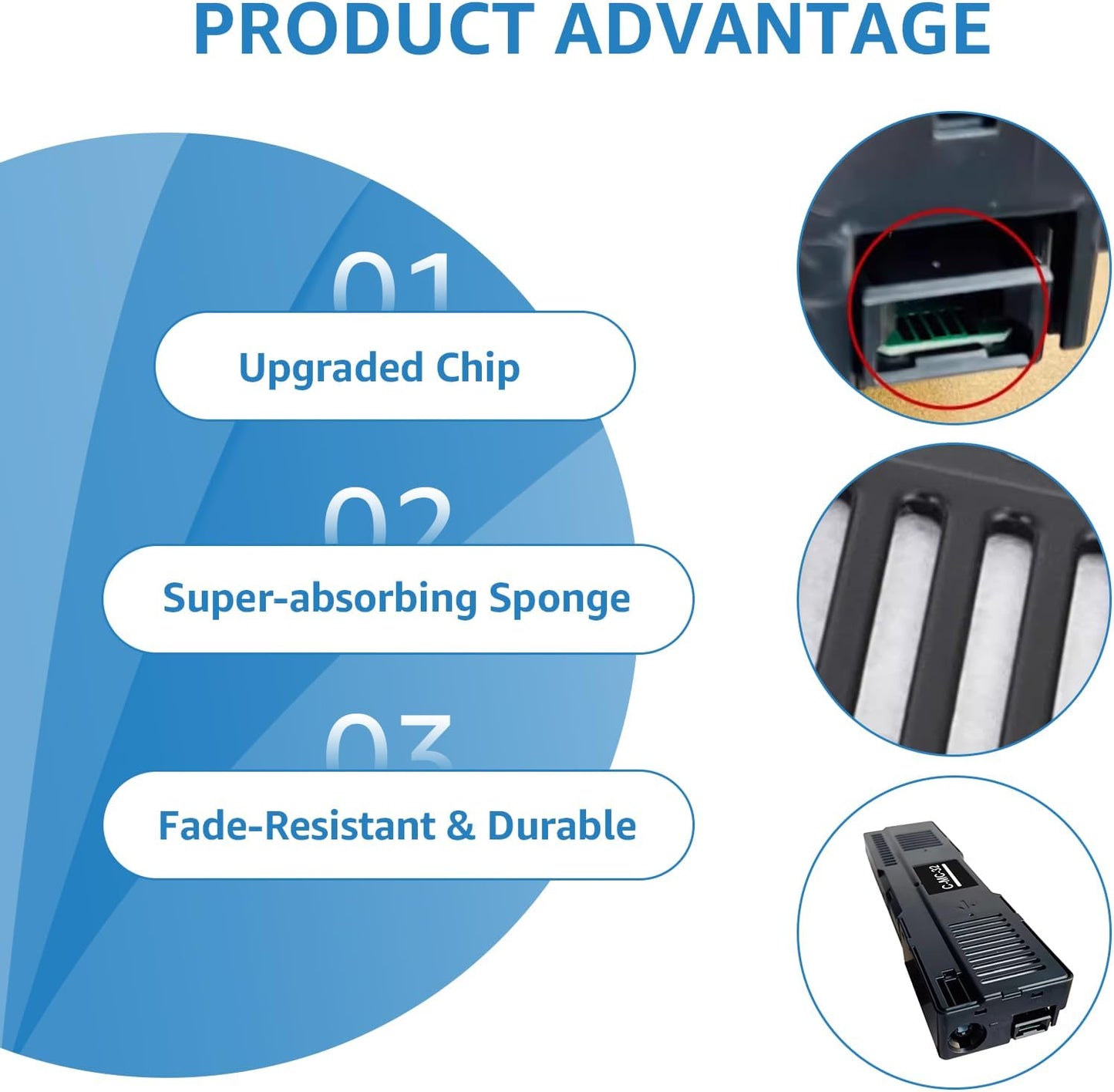 MC-32 Maintenance Cartridge Replacement for Canon MC-32 Maintenance Cartridge Compatible for Canon TC-20 TC-20M TC-5200 TC-5200M Large Format Printers for Cannon Maintenance Cartridge MC-32 (1 Pack)