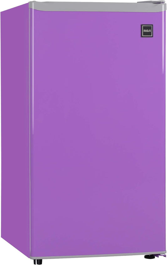 RCA RFR321-PURPLE 3.2 Cu Ft Compact Fridge, Mini Refrigerator, Purple