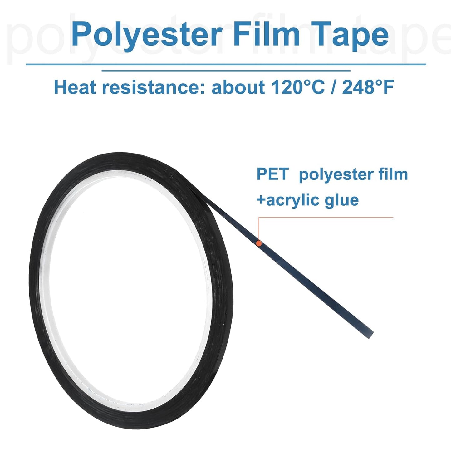 uxcell 10pcs 1/8" x 36 Yard Graphic Tape Whiteboard Grid Marking Tape Pinstripe Chart Line, Black