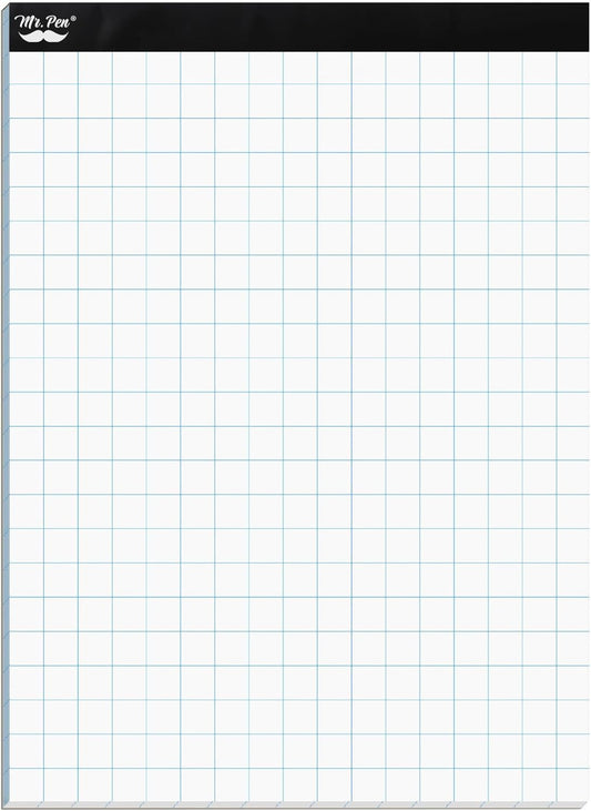 Mr. Pen- Graph Paper, 2x2 (2 Squares per inch), 8.5"x11", 55 Sheets, Grid Paper, Graphing Paper, Graph Paper Pad, Math Graph Paper, Grid Paper Pad, 1/2 Inch Graph Paper, Square Paper, Math Paper