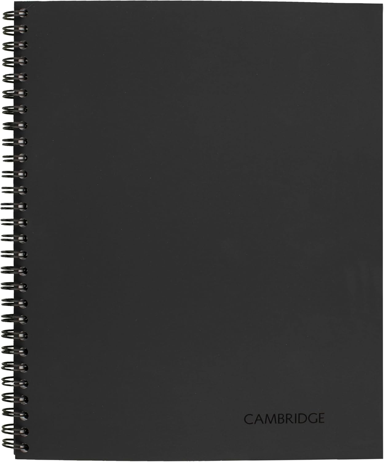 Cambridge Limited Business Notebook, Meeting Format, Legal Ruled Paper, 8-1/4" x 11", 80 Sheets, Flexible Soft Touch Cover, Wirebound, Gray (06132)