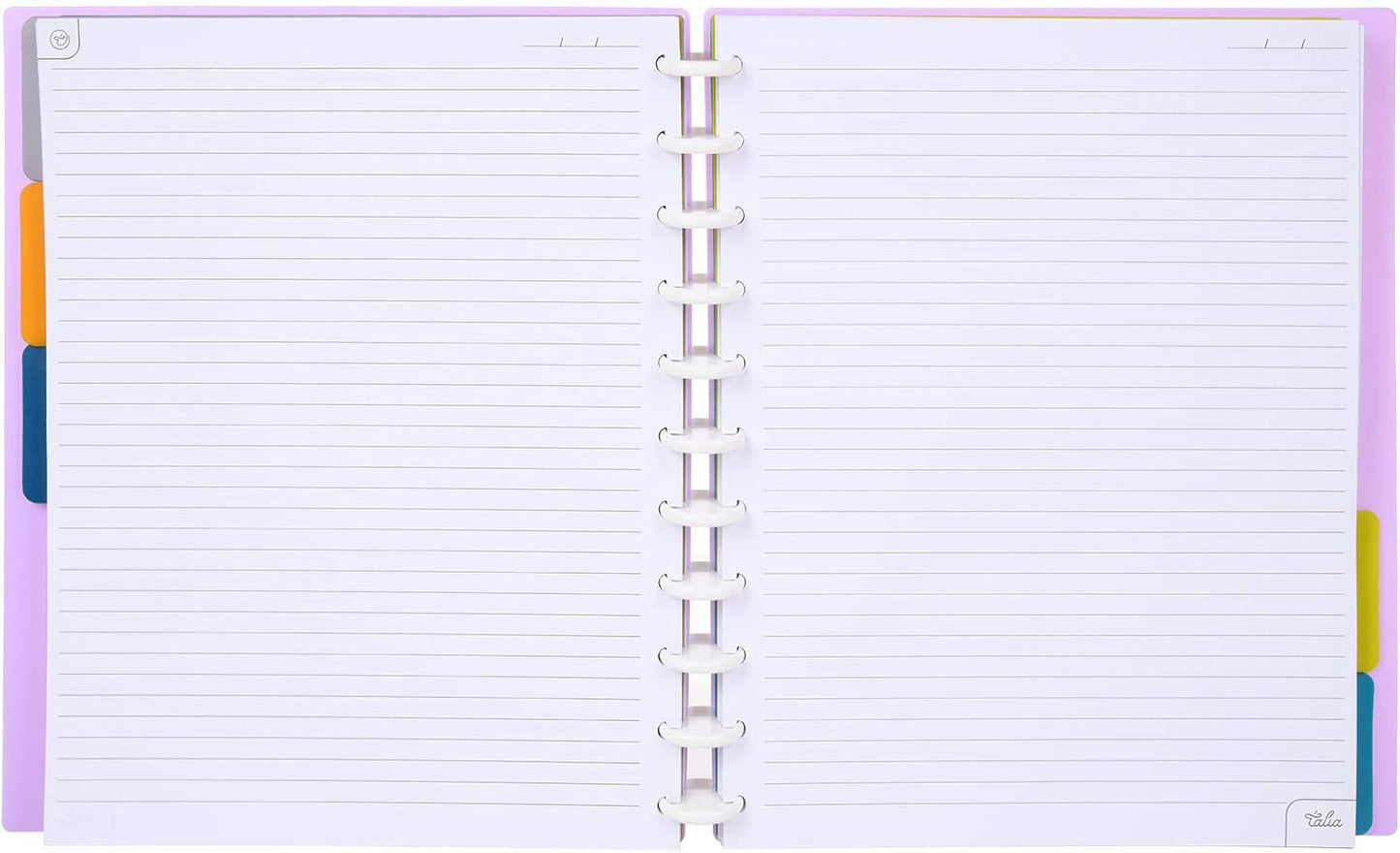 Talia Discbound Notebooks, Planner, Customizable, (Lavender, Letter (8.5in x 11in))