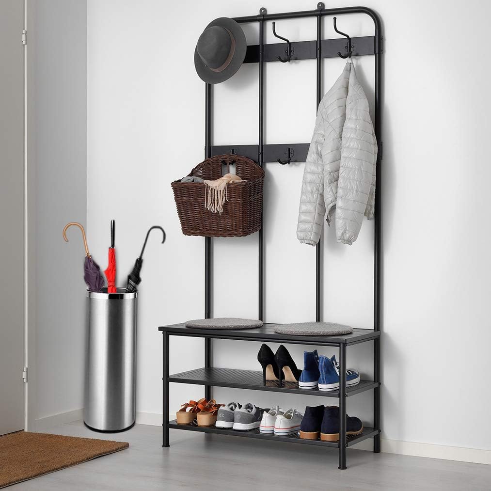 KBBRD Bennett Umbrella Stand Rack Holder for Entryway, Stainless Steel Indoor Umbrella Bin with Removable Inner Bucket 20" Tall, Hallway Décor Home Office Umbrellas Canes Walking Sticks