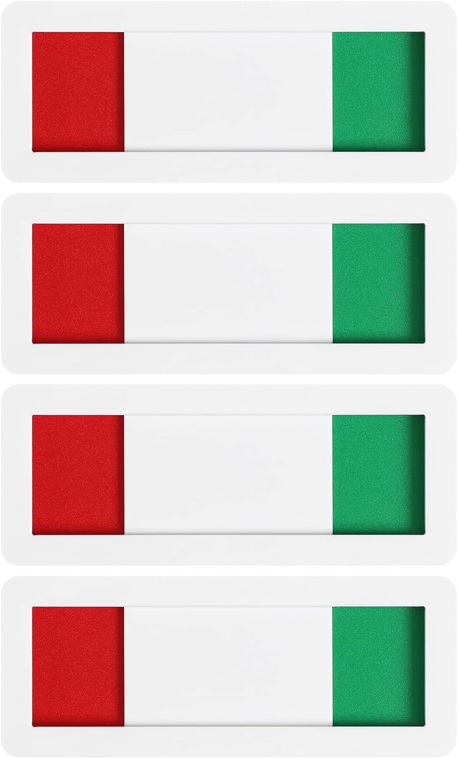 4 Pack Vacant Occupied Office Sign, Blank Privacy Door Sign, Do Not Disturb s, Reserved Empty On Off for Home Restroom Conference Room Hotel Hospital (White, 10x4cm)