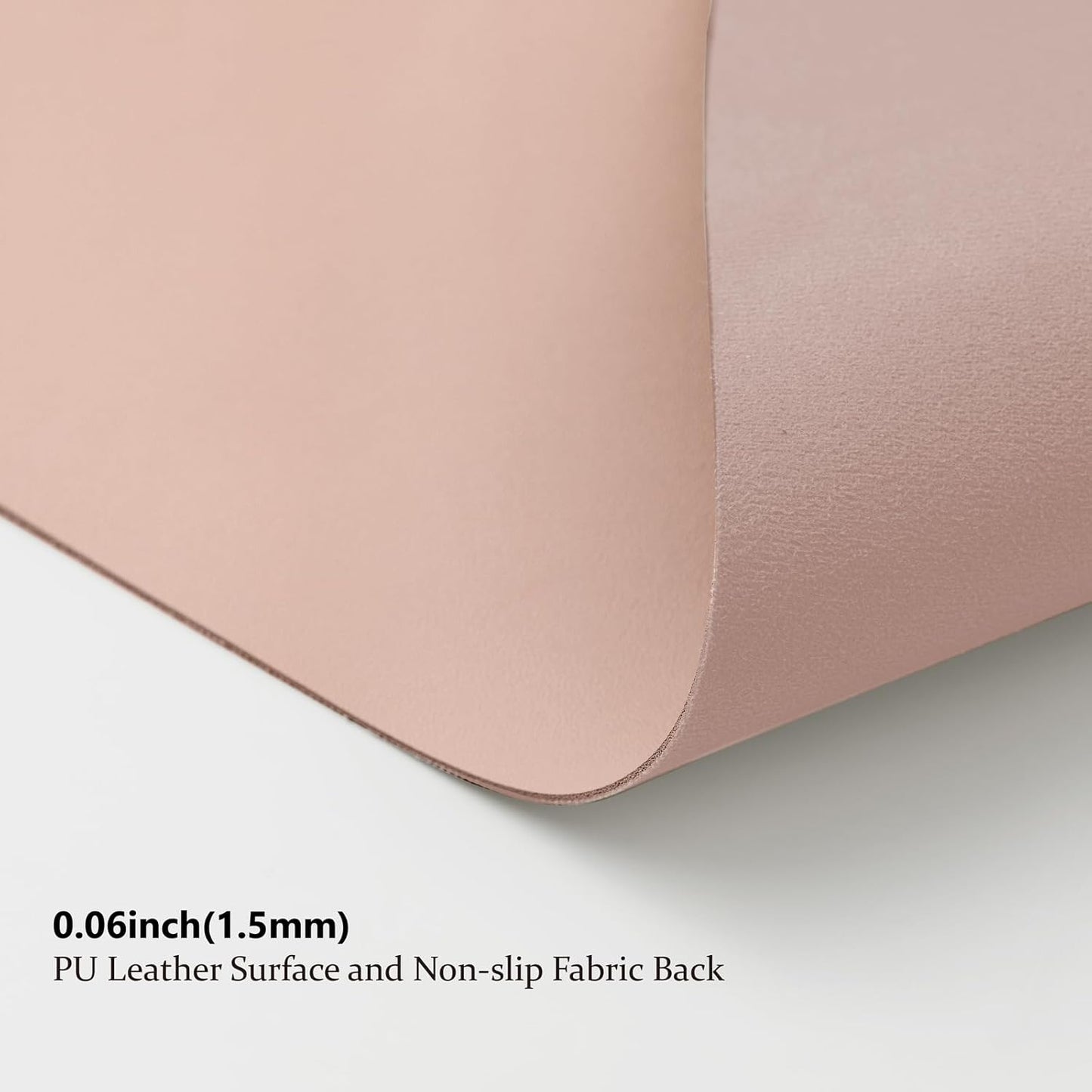 Leather Desk Mat - Non-Slip PU Desk Pad for Office and Home - Desk Organization and Accessories - Ideal for Large Mouse Pad and Desk Mats on Top of Desks (Pink,27.6"x 13.8")