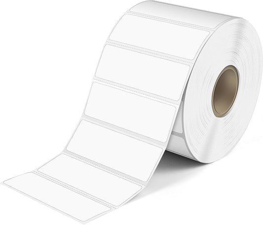 L LIKED 2.25" x 0.75" Direct Thermal Labels, Permanent Adhesive Address Barcode Label & Compatible with Rollo, Zebra and Other Desktop Printers (1 Roll, 1700 Labels)