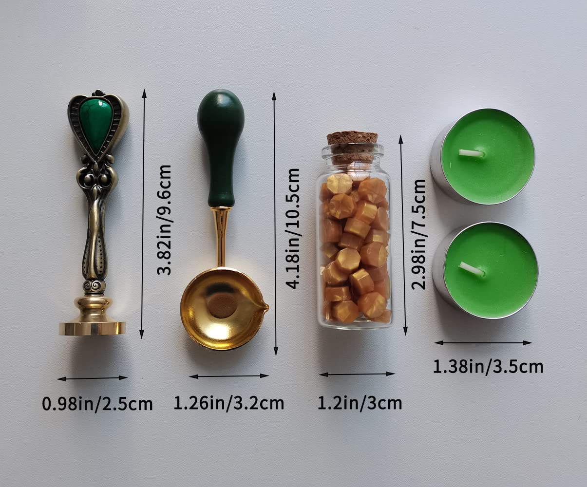 Fancy Letter W Wax Seal Stamp Set, European Style Kit Gift Box, Vintage Personalized for Letter Cards Invitations