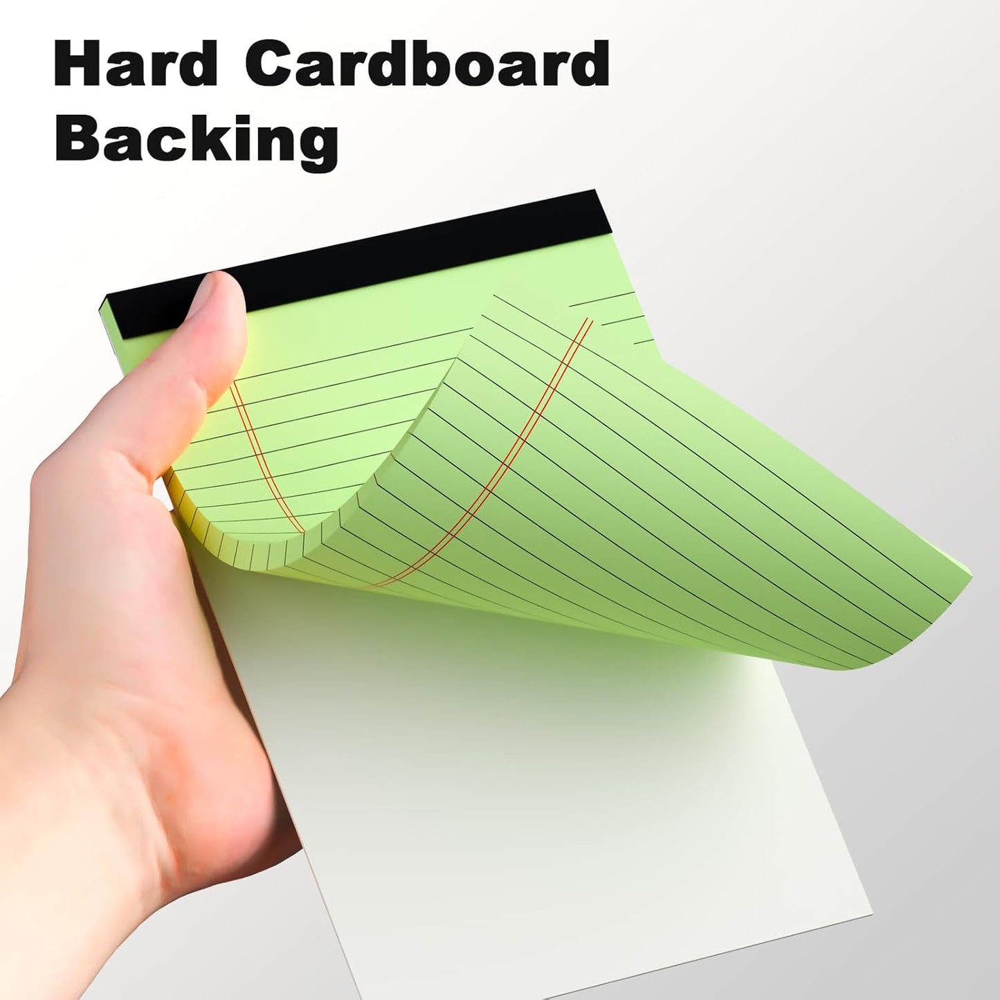 Small Note Pads 5x8" – 6 Vibrant Colors Notepad, College Ruled, 30 Sheets Each | Perfect for Work, School & Creative Notes! Legal Pads 5 x 8 Perforated Narrow Ruled Pads of Paper (Multicolor 6)