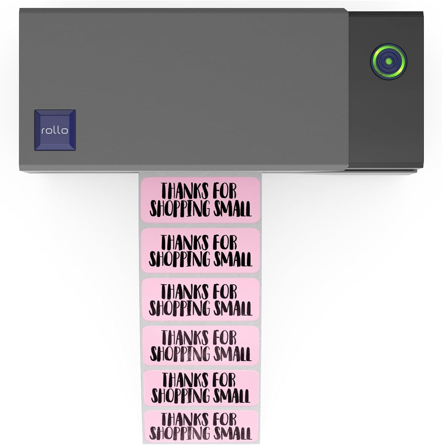 Rollo Direct Thermal 2x1 Sticker Labels - Roll of 1,000 Pink Thermal Labels - Multi-Purpose Thermal Printer Stickers