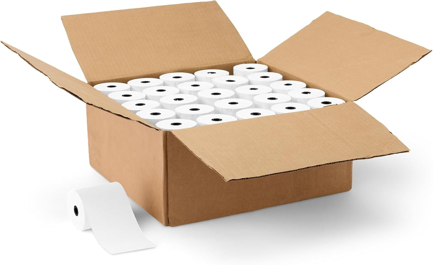 Amazon Basics Thermal Paper Receipt Rolls, 3 1/8" x 230', 50 rolls