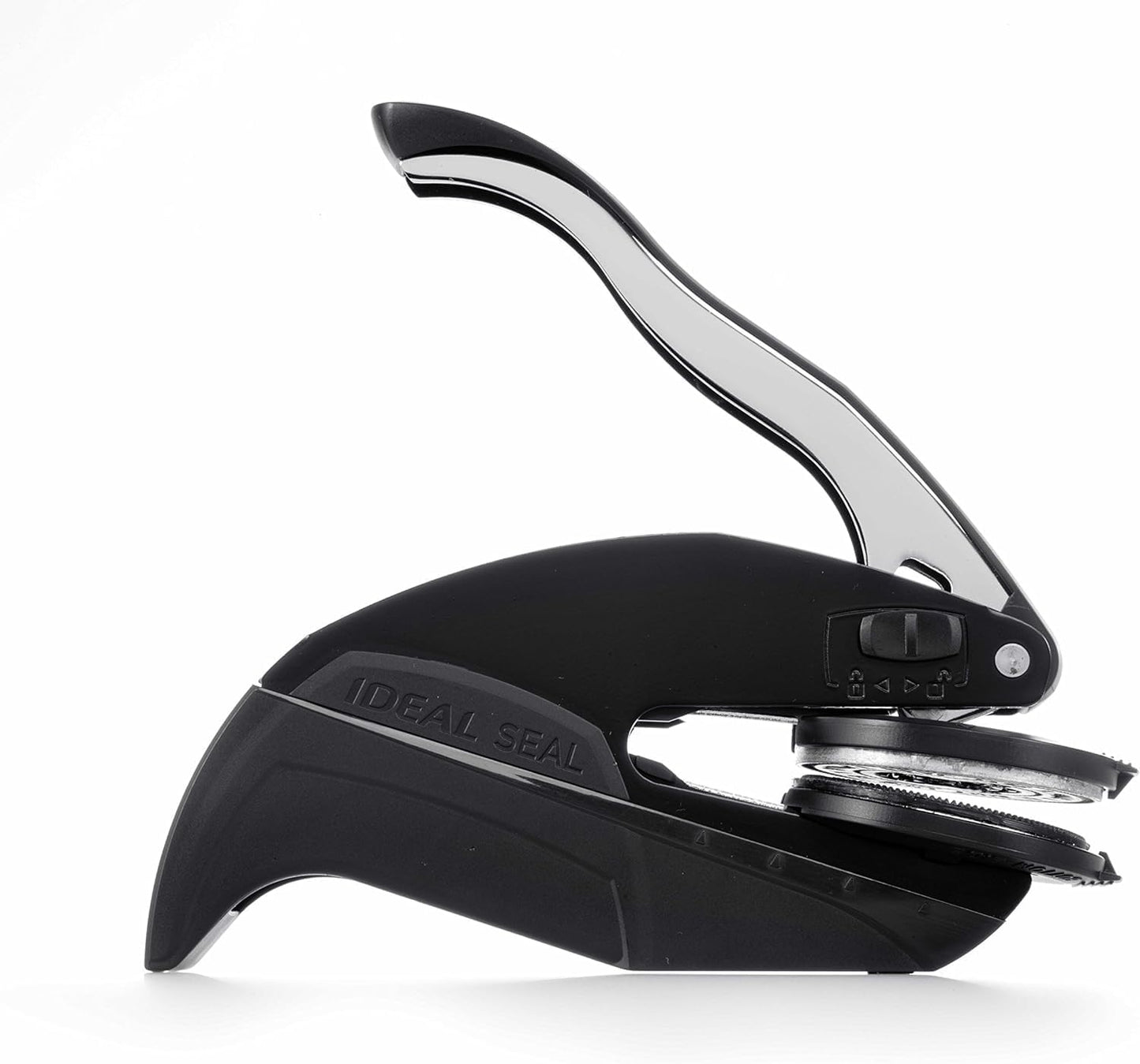 Custom Monogram Address Embosser - Personalized Round Seal with 50 Seal Labels - Style EM023