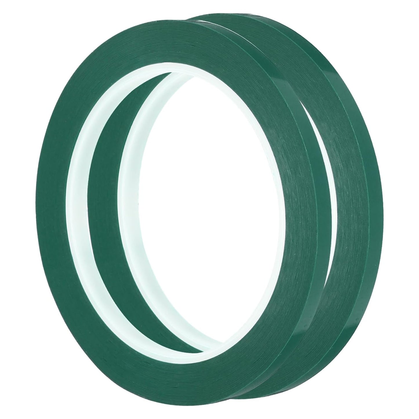 uxcell 2pcs 1/4" x 60 Yard Graphic Tape Whiteboard Grid Marking Tape Pinstripe Chart Line, Green