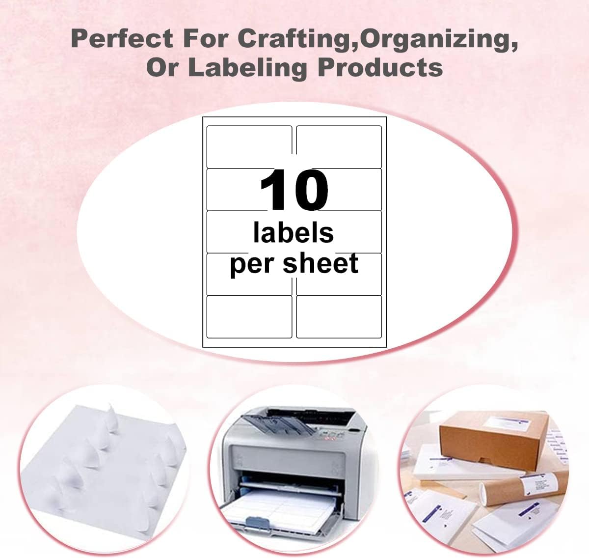 BESTEASY 10-UP Address Labels,/Address Mailing Labels 8000 Sheets Shipping Sticker Labels Compatible Laser/Ink Jet Shipping Labels(80000 Labels)