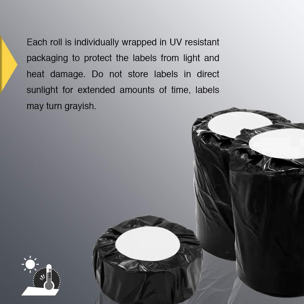 BETCKEY - 4" x 2" (102 mm x 51 mm) Barcode Shipping & Multipurpose Labels Compatible with Zebra & Rollo Label Printer,Premium Adhesive & Perforated [1 Rolls, 750 Labels]