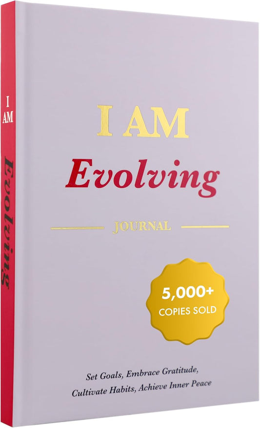 I AM Evolving Journal: Set Goals, Embrace Gratitude, Cultivate Habits, Achieve Inner Peace | Undated Gratitude Journal for Personal Development, Mindfulness, & Daily Reflection. (Lavender)