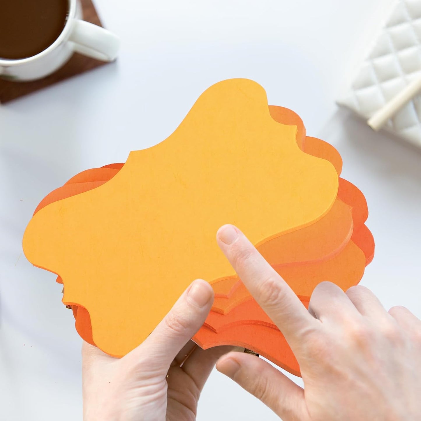 150 Pack Orange Blank Index Cards Study Flash Cards Colored Cardstock 3 x 5 Heavy Notecards Mini Greeting Cards Business Message Cards For Learning School Art Craft Office Supplies