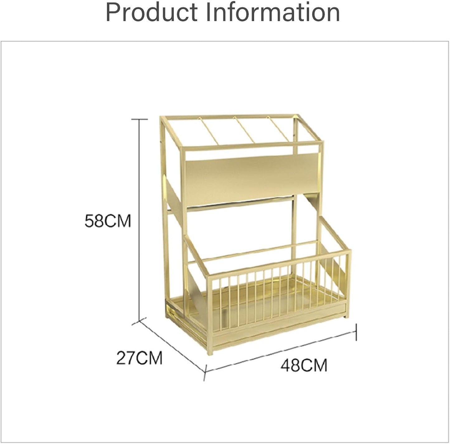 Large Capacity Commercial Metal Umbrella Holder，School Office Hotel Corridor Entrance Umbrella Organizer，Large-capacity Standing Umbrella Standumbrella Stand Indoor Entryway，Metal Umbrella Holder(Gold