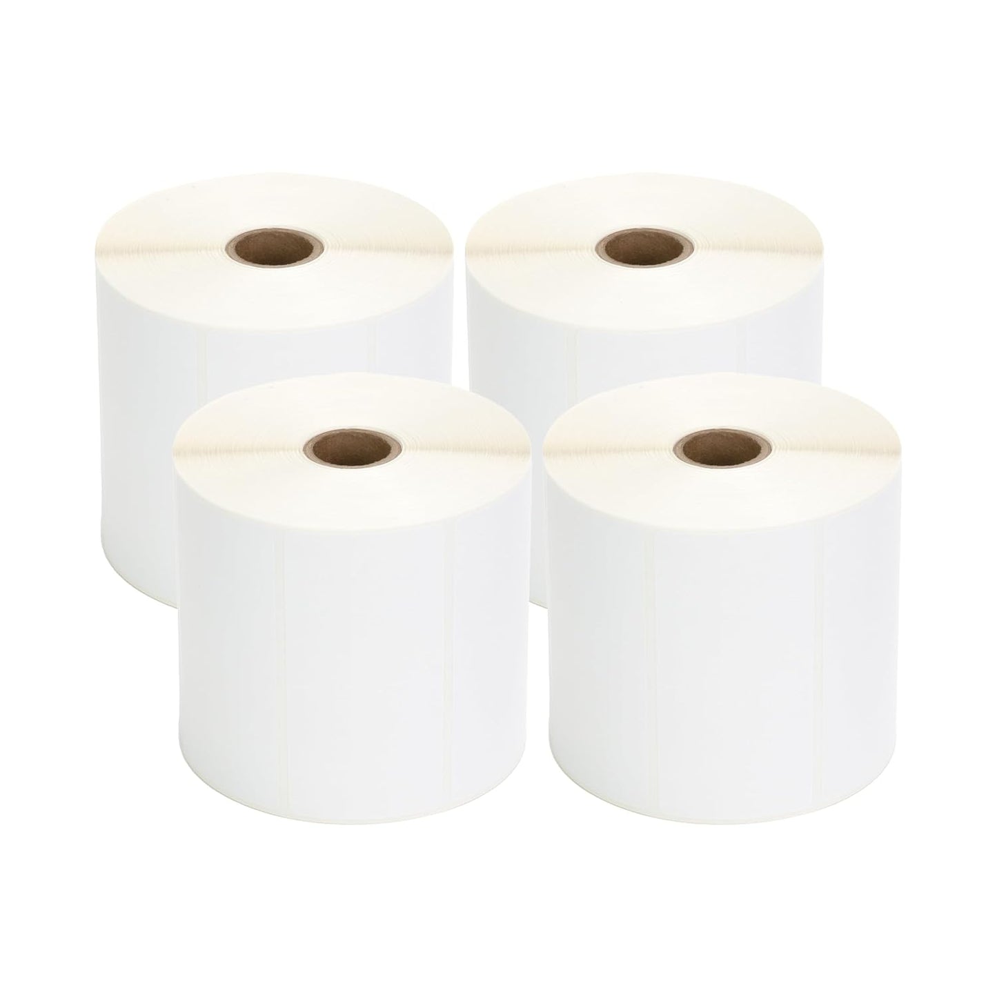 TSC Thermal Label Transfer Paper for Printers, Stickers and Labels for Postage, Receipts, Retail, Business, 4" Width x 2" Length, 1" Core, 5" Outer Diameter, White, 1250 Labels Per Roll, 4 Rolls
