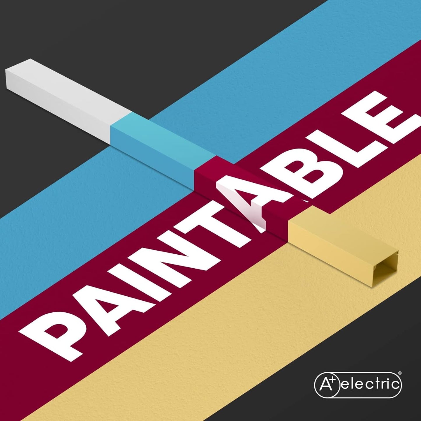 315" Cord Cover and 24 Pcs Fittings for Max 2 Cables Cable Raceway Cable Concealer Cord Management Kit Wire Cord Hider for 1 or 2 Cable Organizer On Wall Paintable Self Adhesive Channel