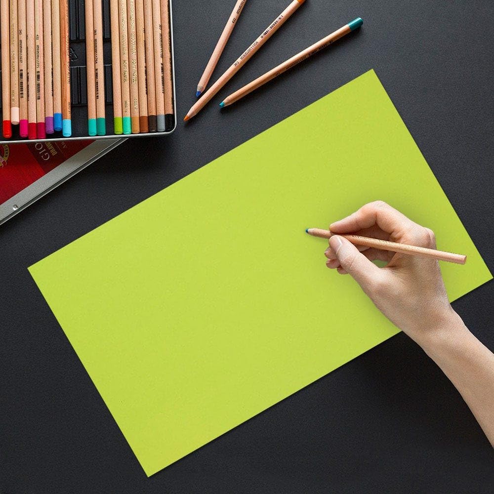 LUXPaper 8.5" x 14" Paper | Legal Size | Wasabi Green | 80lb. Text | 50 Qty