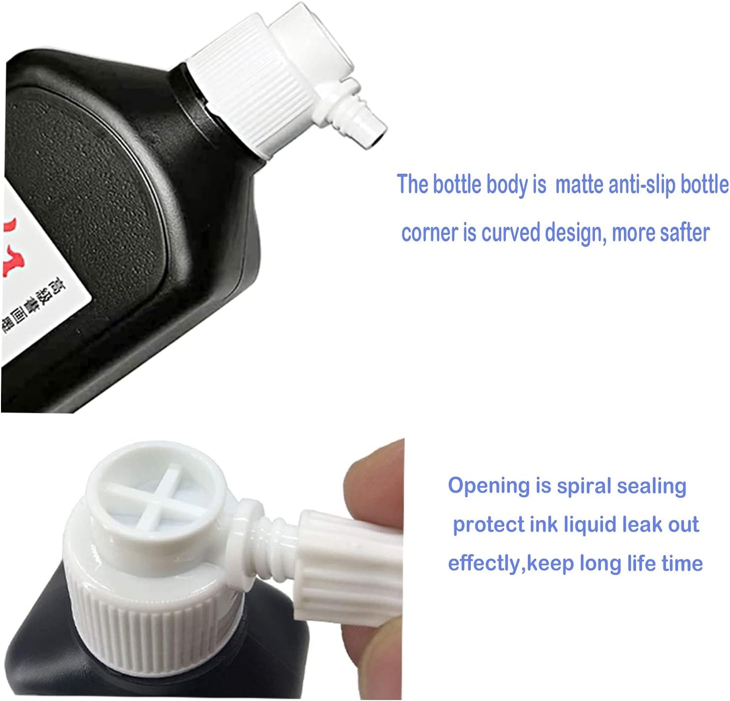 MEGREZ Chinese Calligraphy Ink, Redstar Black Liquid Ink Sumi Ink for Writing & Drawing Practicing Japanese Calligraphy, Traditional Chinese Calligraphy Brush Ink, 6.35 OZ x 3 Bottles