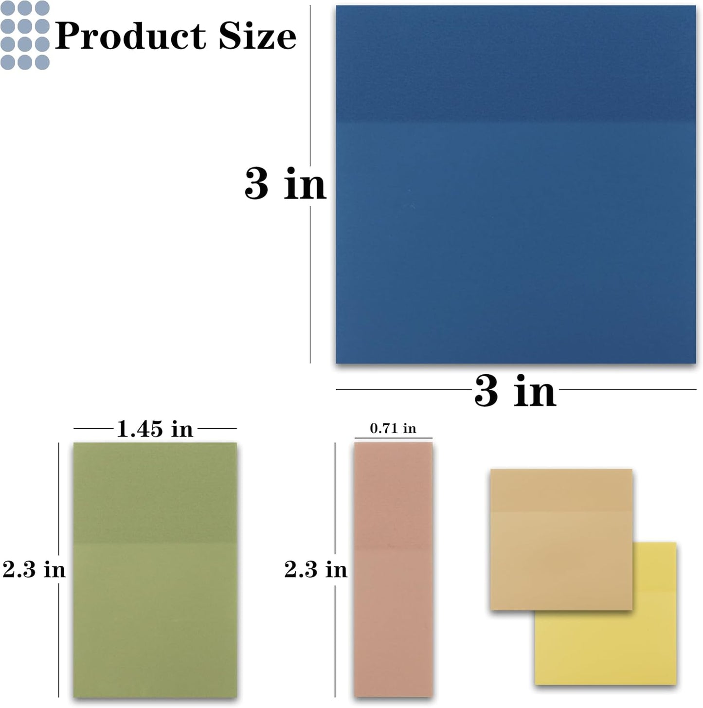 Translucent Sticky Notes, Cute Clear Sticky Notes, 3"x3" Waterproof Transparent Sticky Note Pads for Books Annotation, Clear Post it Notes for Bible Journaling Study