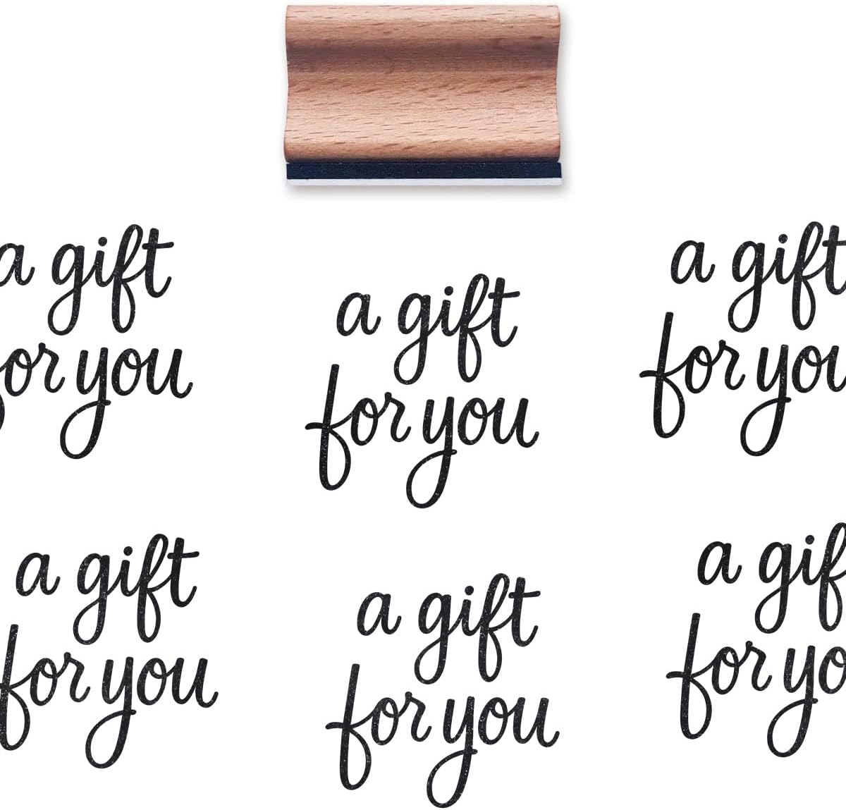 A Gift for You Rubber Stamp, 1-1/3 Medium Stamp for Scrapbooking Card Making Crafting