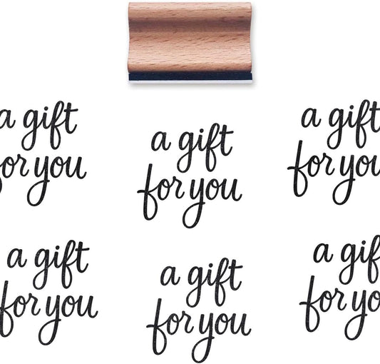 A Gift for You Rubber Stamp, 1-1/3 Medium Stamp for Scrapbooking Card Making Crafting