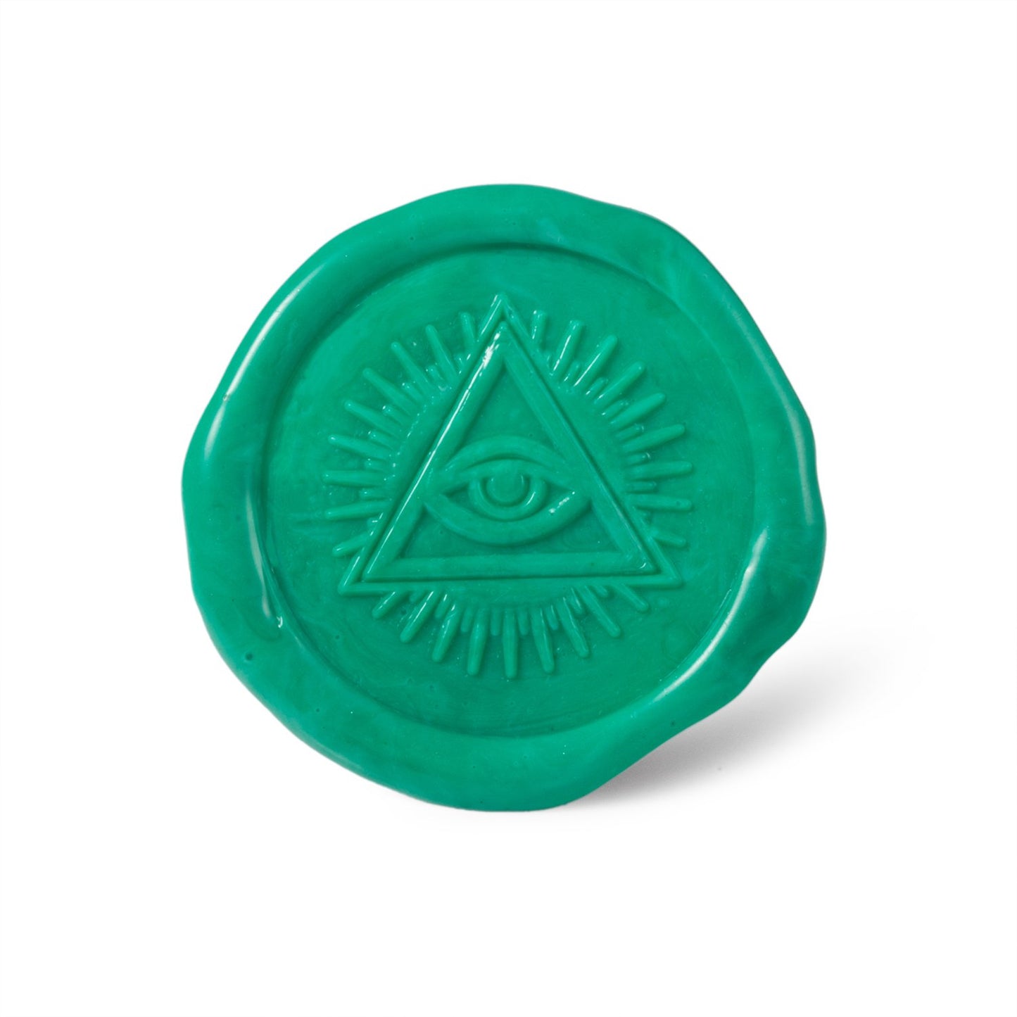 Mceal Wax Seal Stamp, Brass Head with Rosewood Handle, 1.2"(30mm) Dia, (Illuminati)