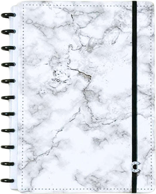 Discbound Premium - Plan, Organize, Customize, and Create with Ease. For Work Meetings, School, Journal, or Daily Use (BIANCO, LARGE 7.87 x 10.82 in)