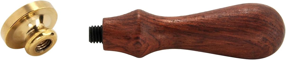 Yoption 6 Pcs Wax Seal Stamp Set, Romantic Rose Heart Flower Crown Sealing Wax Stamps Kit, Wooden Handle with Brass Head for Wedding Invitation Cards Christmas Gift