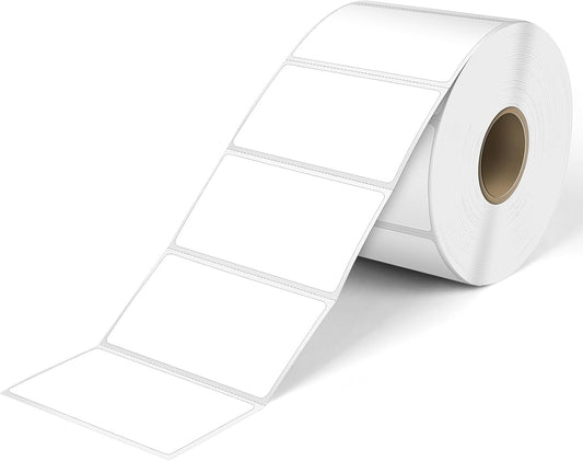 L LIKED 2.25" x 1.25" Direct Thermal Labels, Permanent Adhesive Barcode Address Labels & Compatible with Rollo, Zebra and Other Desktop Printers (1 Roll, 1000 Labels)