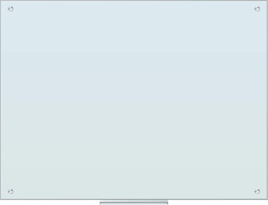 U Brands Magnetic Glass Dry Erase Board, Only for Use with HIGH Energy Magnets, 36" X 48" Inches, White Frosted Surface, Frameless (2299U00-01)