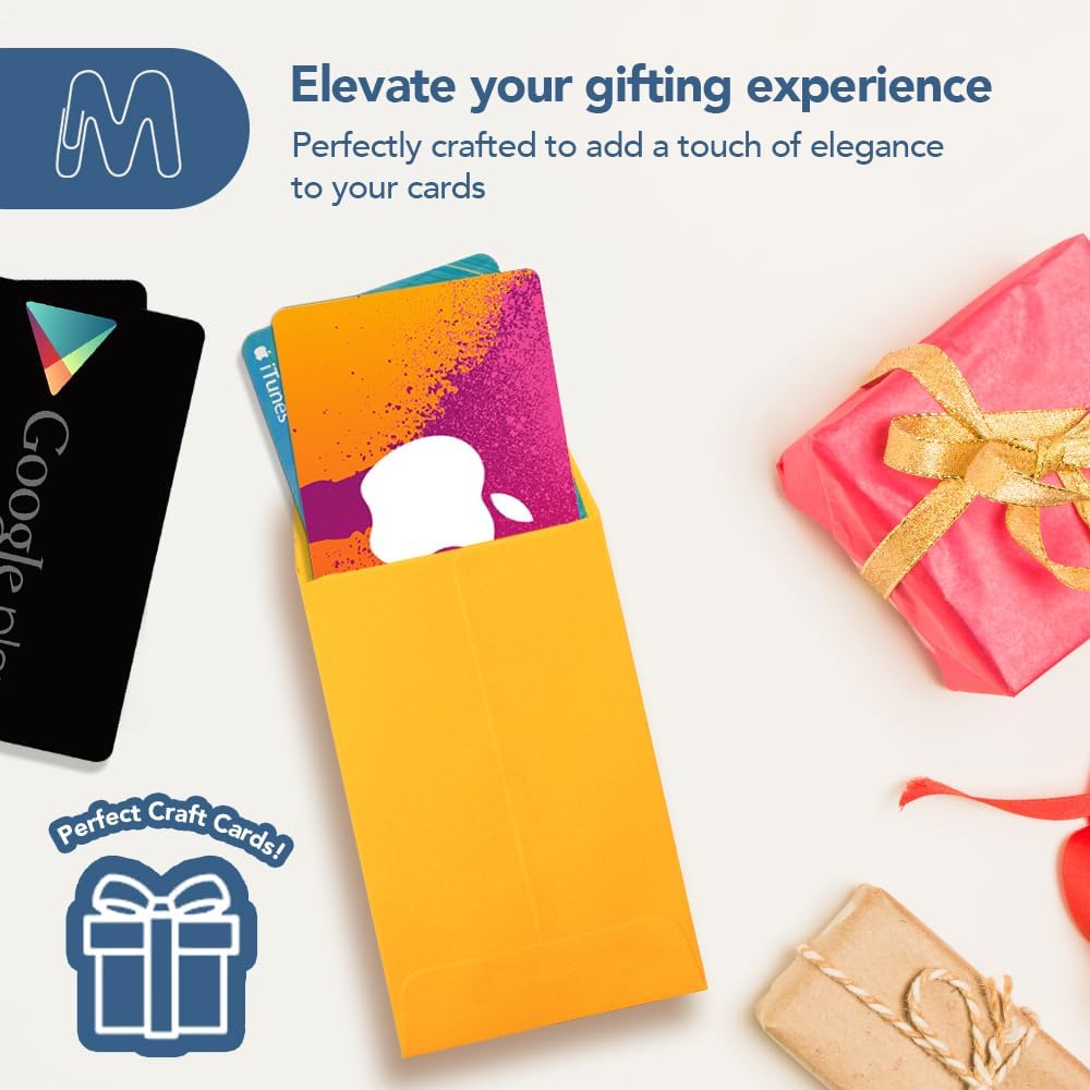 MOS #1 Gold Coin Envelopes 2.25 x 3.5 Inch 120 Pack — Self-Seal Yellow Small Envelopes for Coins, Seeds, Small Parts, Collectibles, Jewelry, Craft Storage