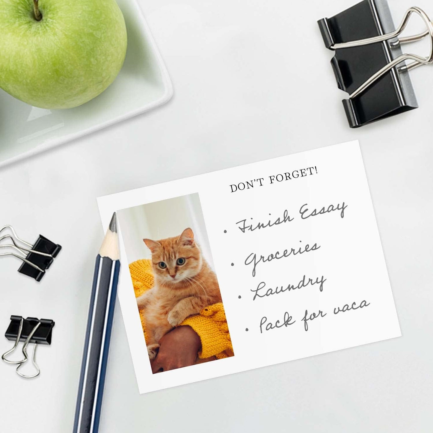 Personalized Photo Sticky Note Pads / 4" x 3" Repositionable Custom Sticky Notes / 50 Sheets Per Pad/Set of 6 / Made in USA