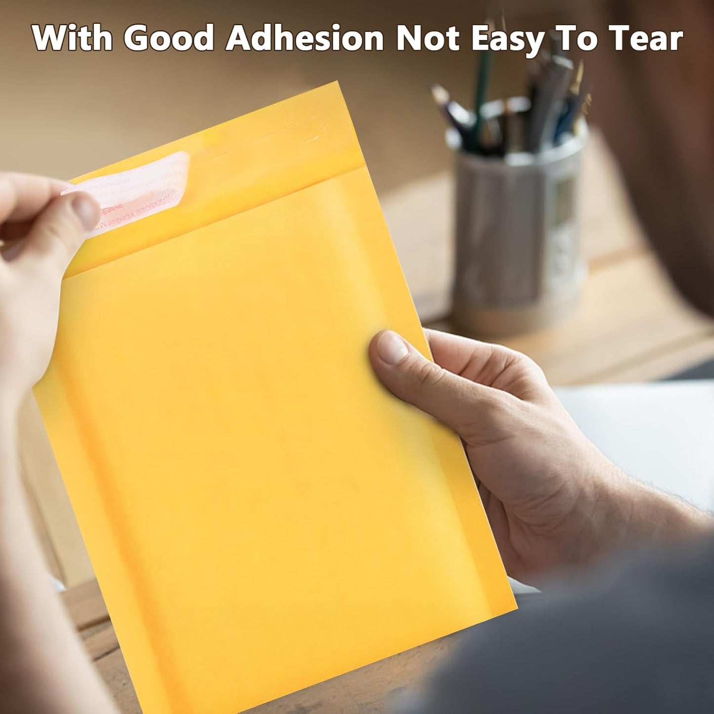 Kraft Bubble Mailers 4x7inch 100Pack Yellow Self-Seal Padded Envelopes Bubble Opaque Padded Mailers Shipping Bags for Small Businesses to Package and Mail Jewelry Cosmetics, Electronic Products, Cards