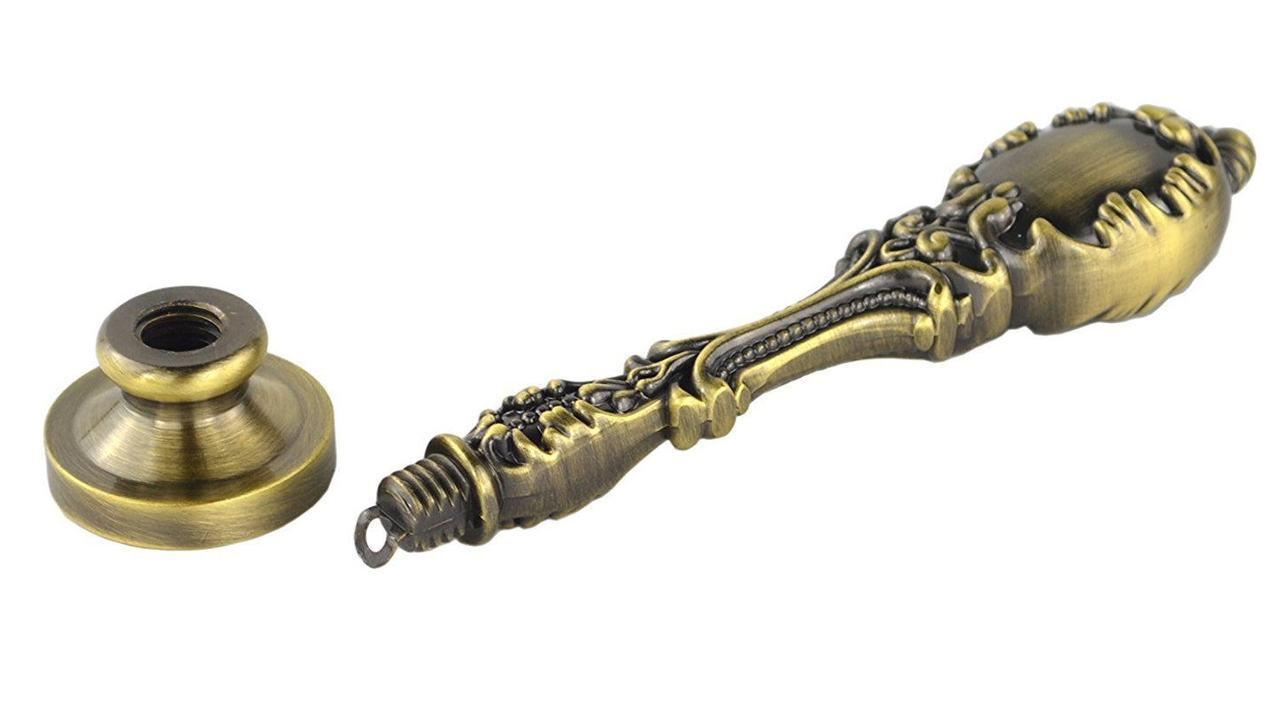 Samyo Creative Romantic Stamp Maker Classic Old-Fashioned Style Brass Color Wax Seal Sealing Stamp Vintage Antique Alphabet Initial Letter Set - (Letter X)