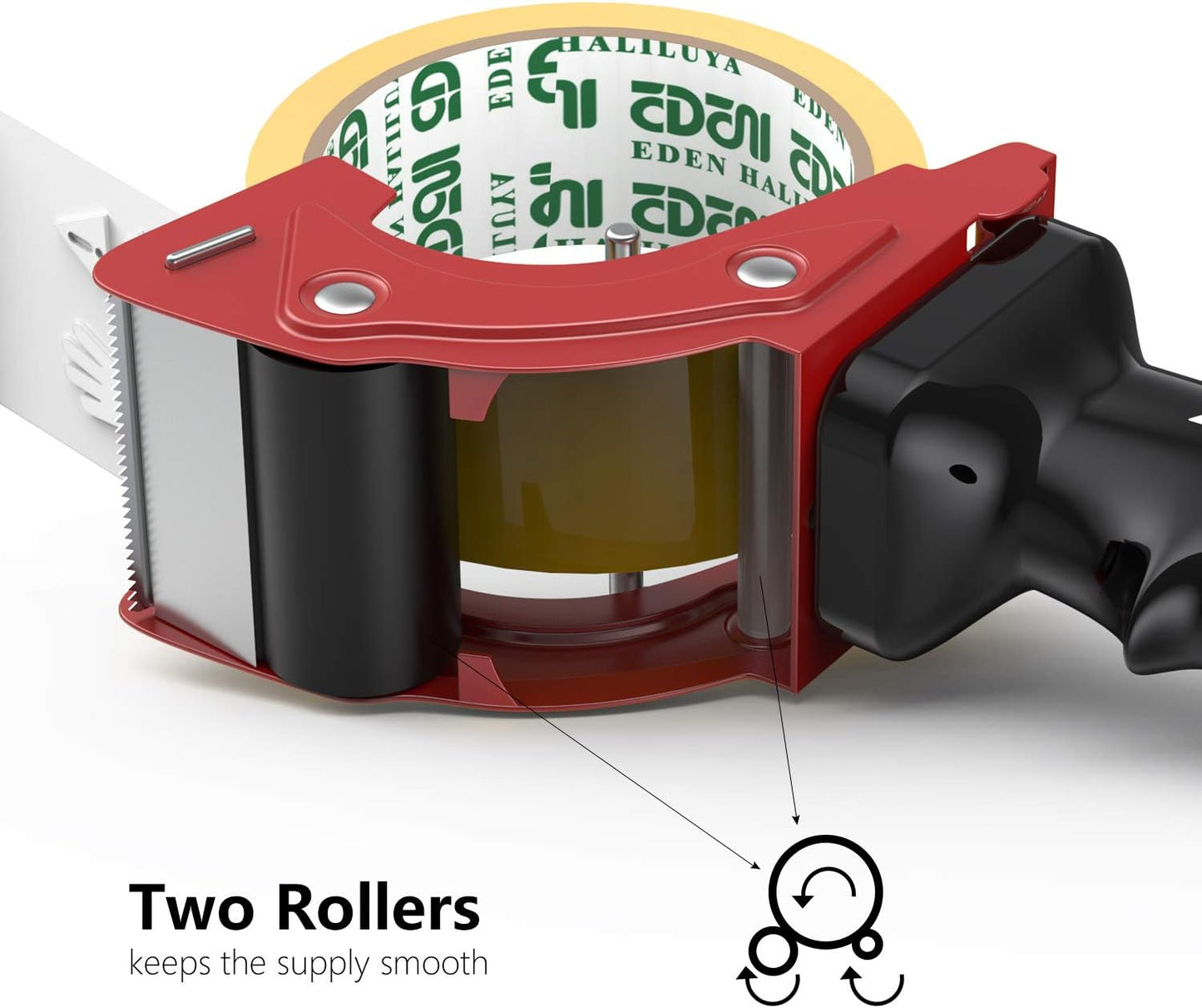 Fast Reload 2 Inch Tape Gun Dispenser Packing Packaging Sealing Cutter TG01 (Red)