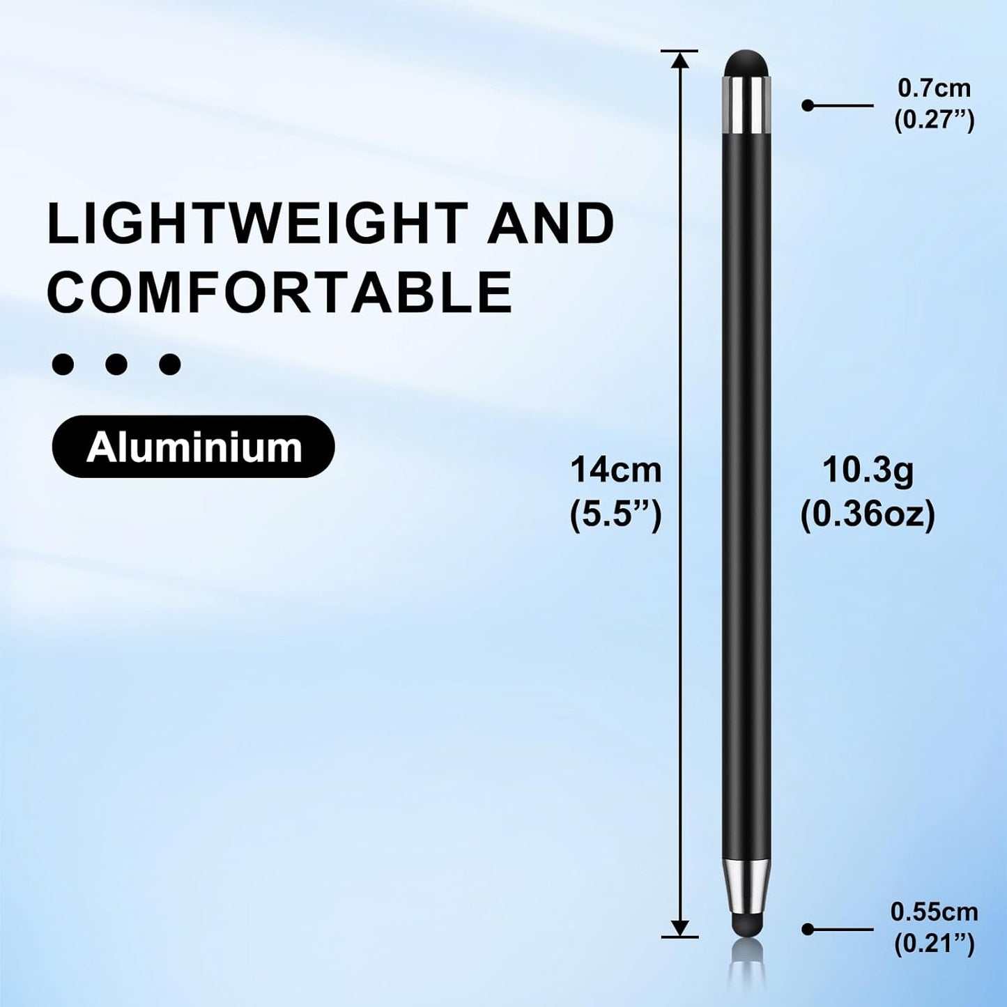 Stylus Pen [10 Pack] Universal Capacitive Touch Screen Pens for iPad/iPhone/Smartphones and Tablets,Compatible with All Capacitive Touch Screen(10 White)