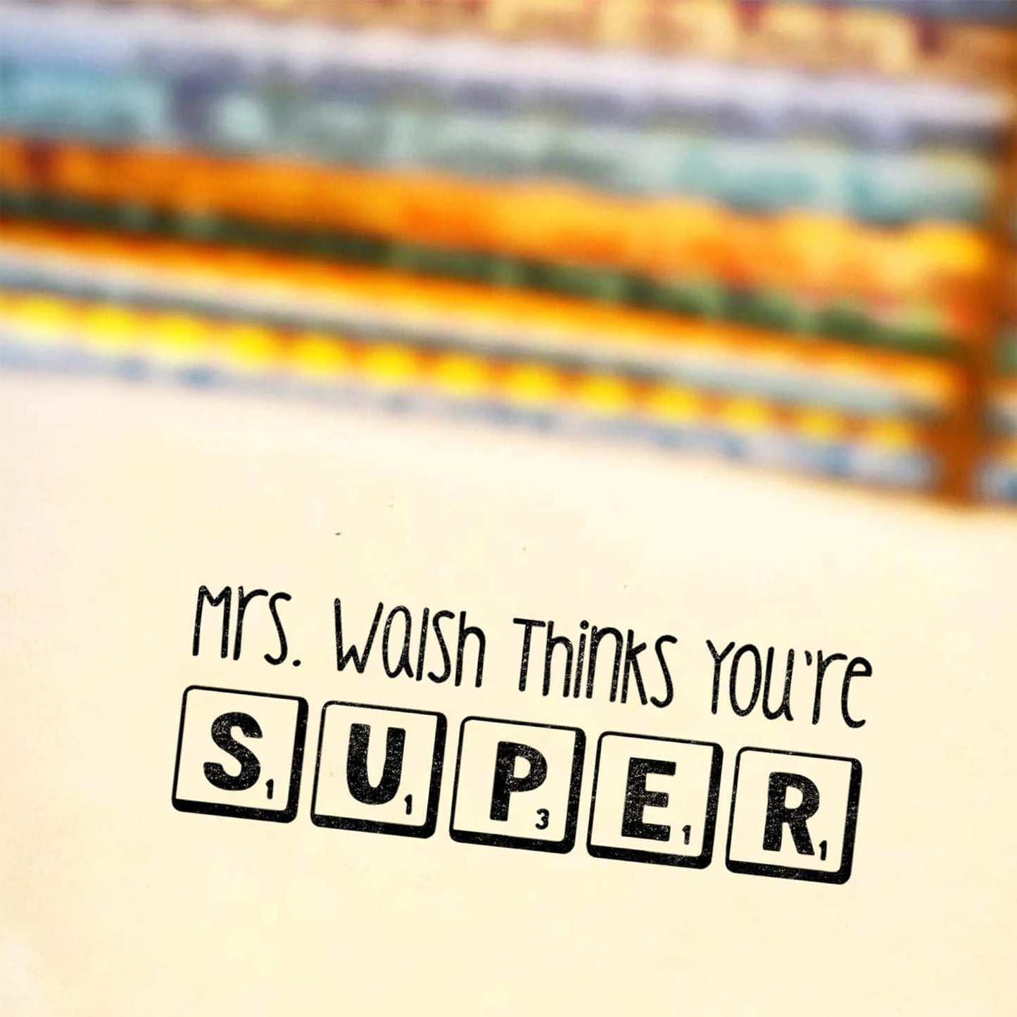 Custom Grading Stamps | 49 Designs | Fun Phrases | Super Tiles, Xtra Large