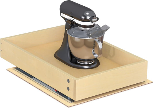 WelFurGeer Soft Close Pull Out Cabinet Organizer, 14" W x 22" D Pull Out Drawer for Cabinet, Bottom Mount Pull Out Drawers for Kitchen Cabinets, Durable Pullout Drawers for Home & Kitchen Organization