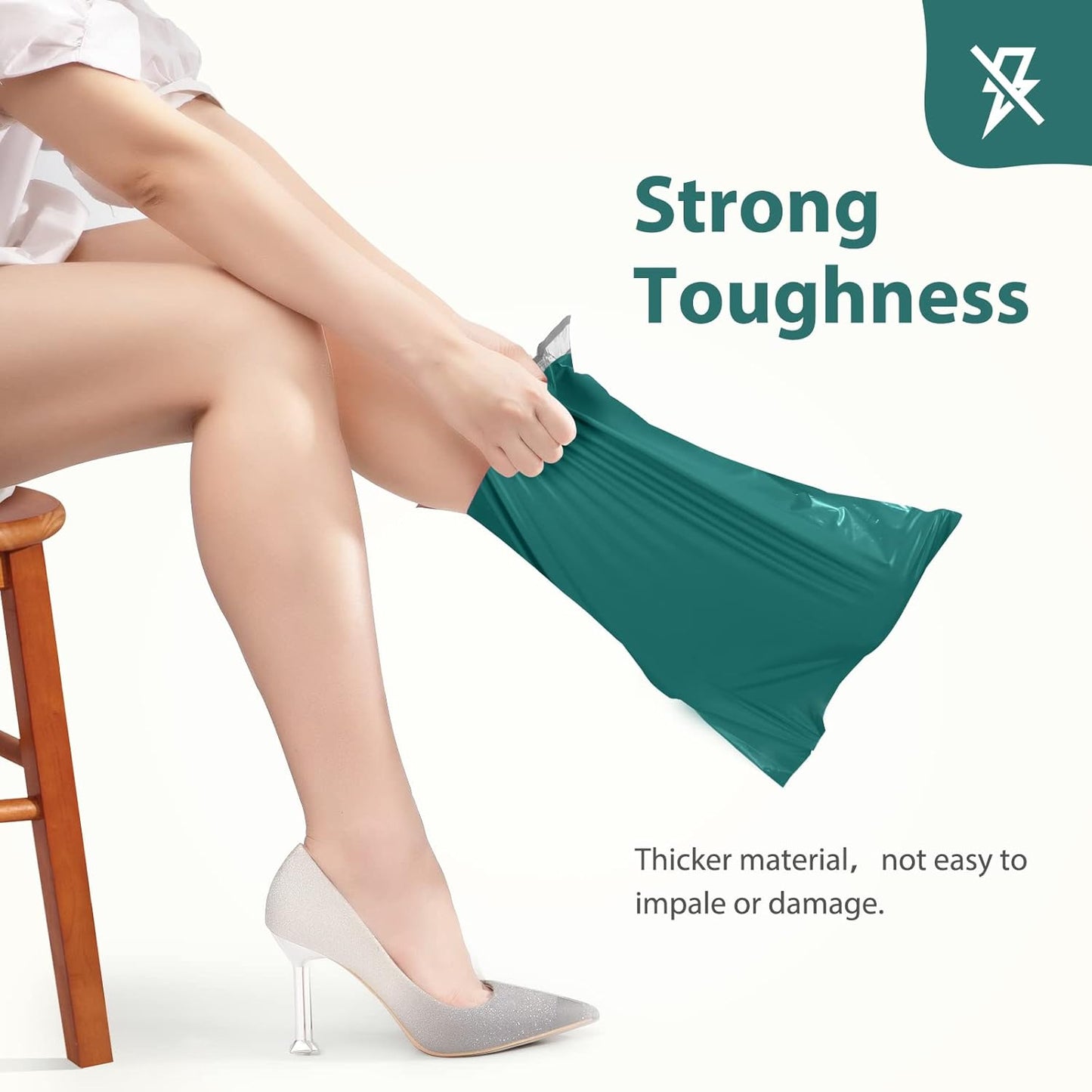 Fuxury Poly Mailers 10x13 Inch 50 Pcs, Waterproof Shipping Bags for Clothing, Strong Adhesive Shipping Envelopes for Small Business, Self Seal Mailers Poly Bags Mailing Envelopes Forest Green