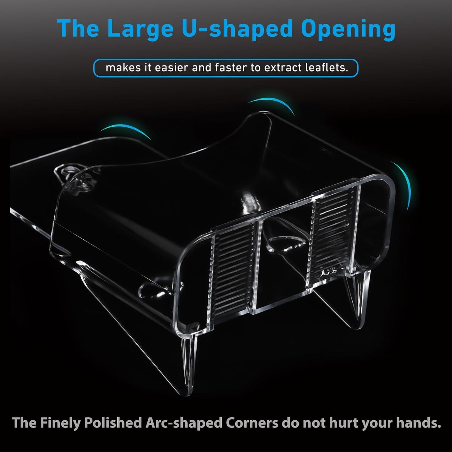 Acrylic Brochure Holder 4x9 Inches Slant Back Design, Clear Display Stand, Plastic Table Stand Sign Holder,Pamphlet Holder Flyer Holder, Acrylic Display Stand, Acrylic Table Signs Plastic Paper Holder for Office, Home, Store, 2 Pack