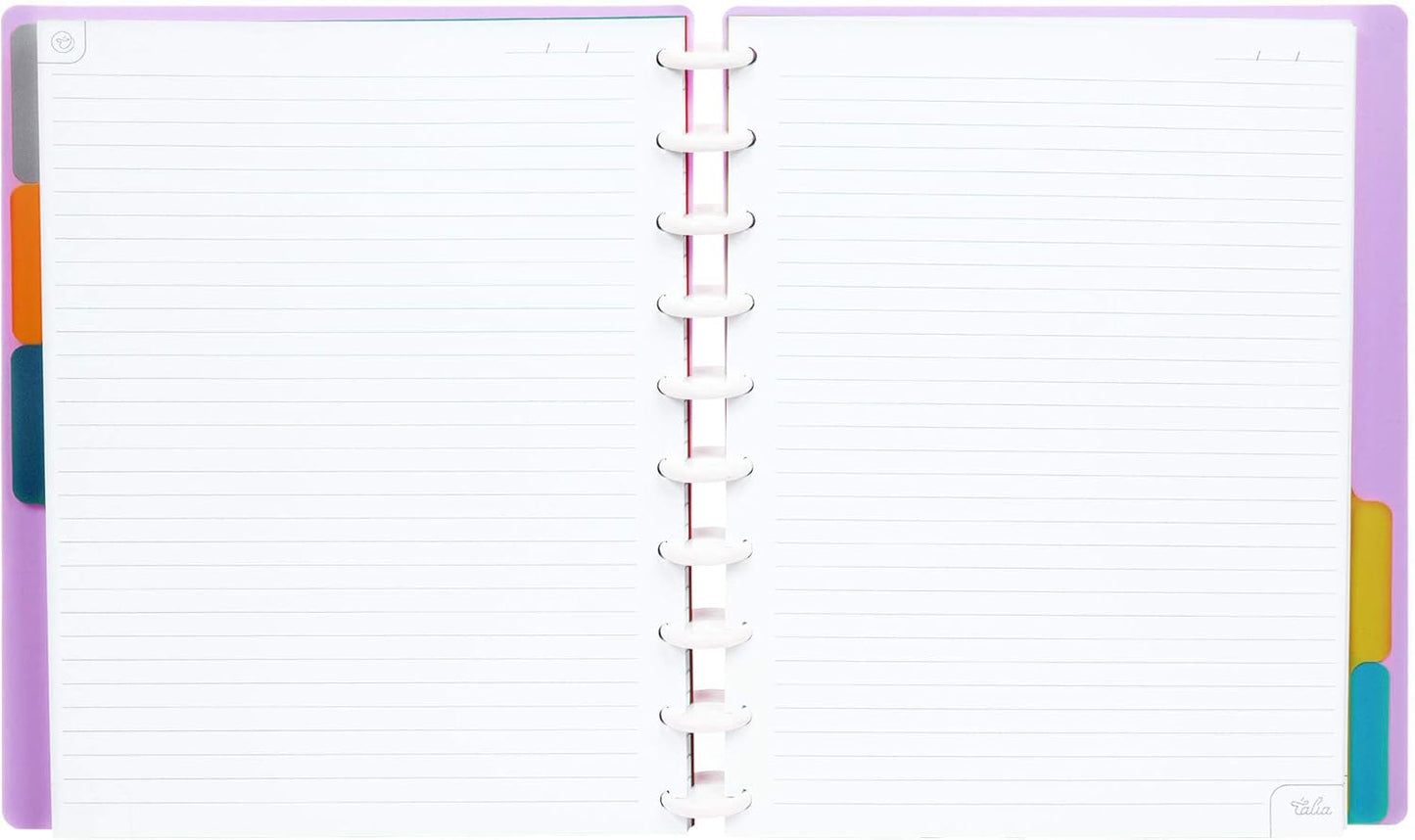 Talia Discbound Notebooks, Planner, Customizable, (Spring Pink, Midsize (7.5in x 9.75in))